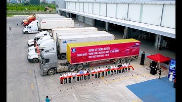 LỄ ĐÓN XE THÔNG TUYẾN TRUNG QUỐC  TRUNG TÂM LOGISTICS QUỐC TẾ BẮC GIANG