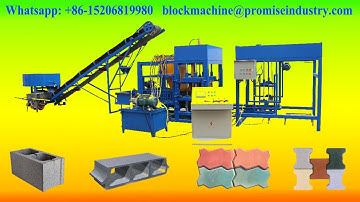 QT4-18 fully automatic hydraulic concrete cement hollow brick block making machine for sale