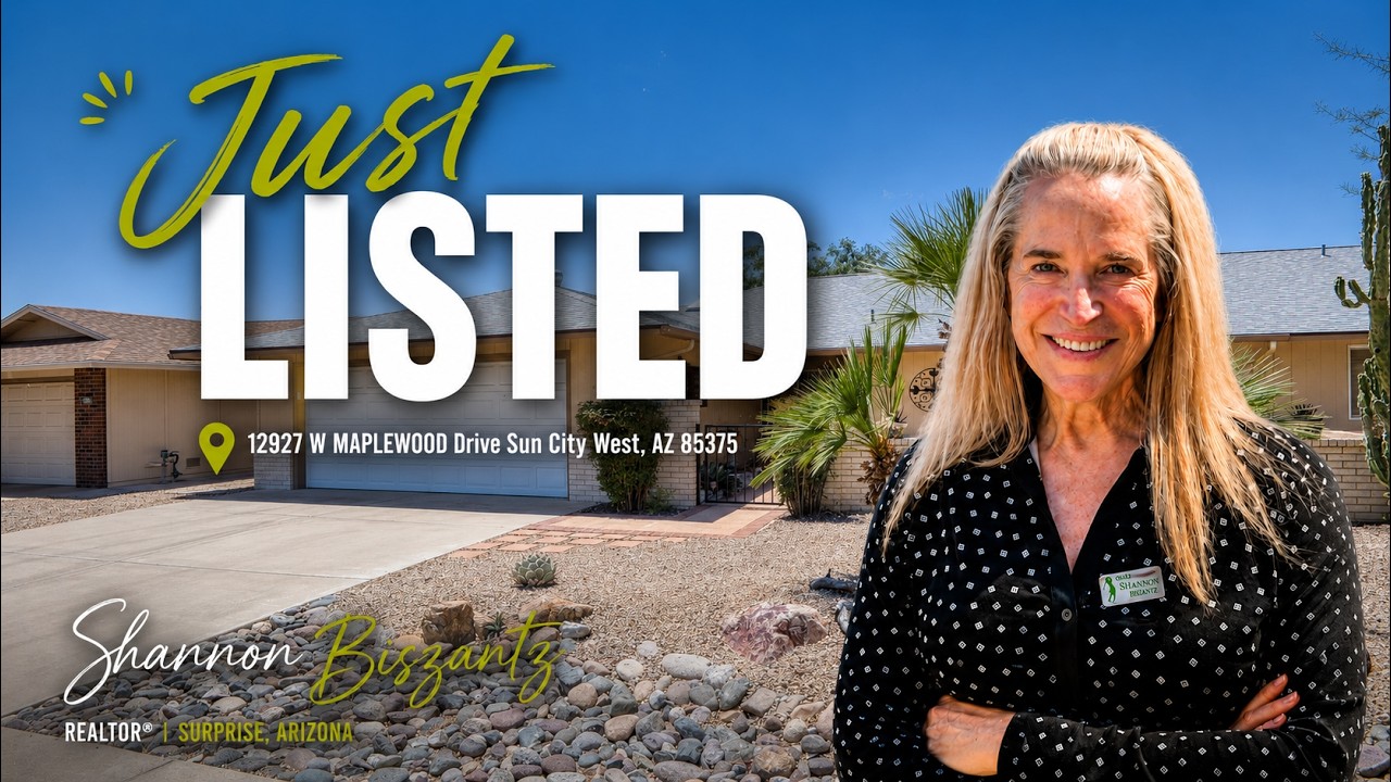 JUST LISTED 12927 W MAPLEWOOD Drive Sun City West, AZ 85375 - YouTube