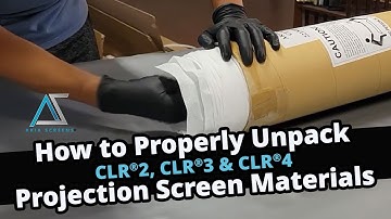 ♾️How to properly unpack AKIA SCREENS CLR® 2 CLR® 3 CLR® 4 Ceiling Ambient Light Rejecting materials
