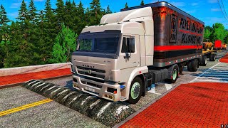 Trucks vs Speed Bumps - BeamNG.Drive