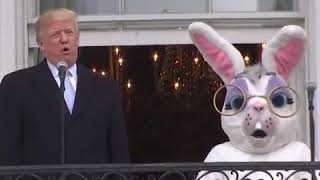 Easter Bunny apparently suffers flashbacks during Trump speech