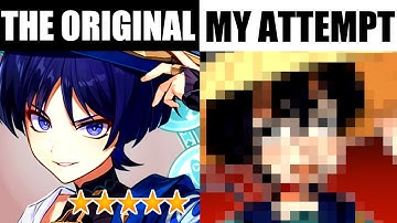 trying to draw genshin impact from memory 🫥