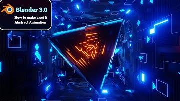 sci-fi abstract animation in blender | Abstract animation using Geometry Nodes | blender 3.0 hindi