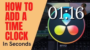 Davinci Resolve - How To Add a Time Clock