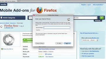 Firefox Sync Setup