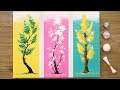 How to Paint 3 Different Trees for Beginners / Easy Acrylic Painting Techniques #477