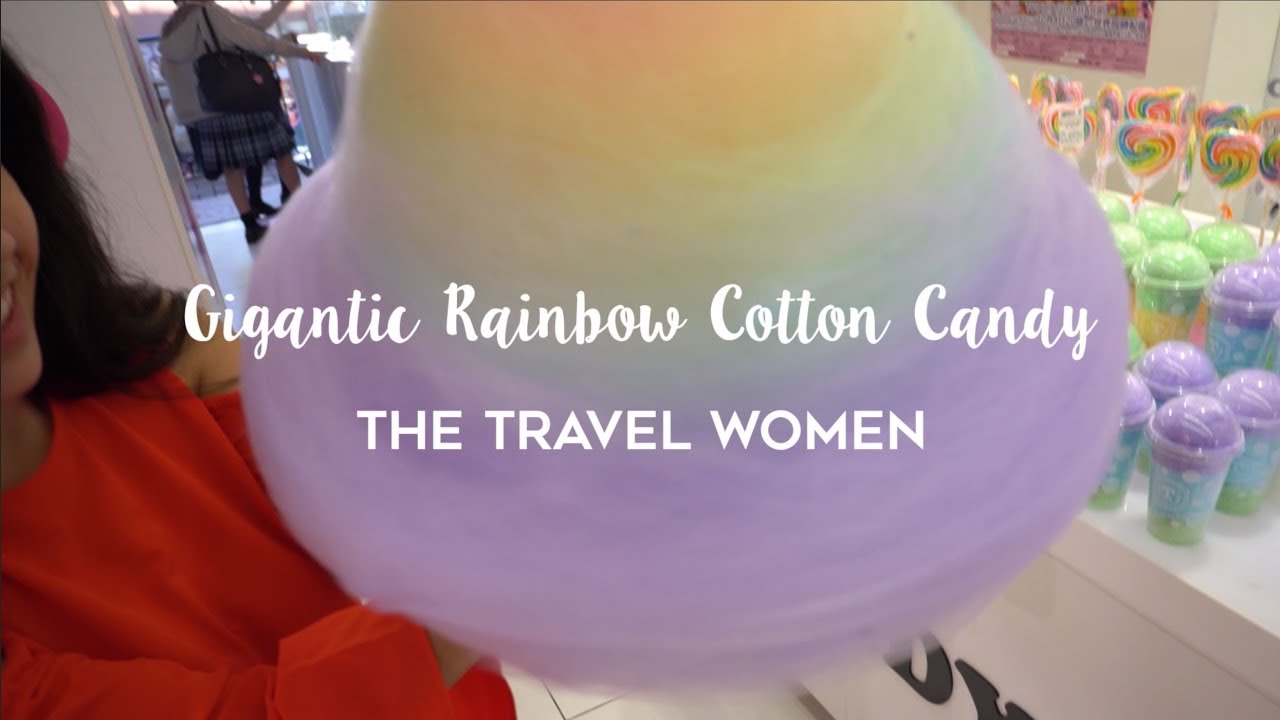 cotton candy coffee Gigantic Rainbow Cotton Candy in Tokyo