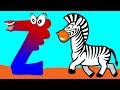 Learn the Alphabet Animals - Letter Z - ZEBRA