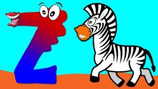 Learn the Alphabet Animals  Letter Z  ZEBRA