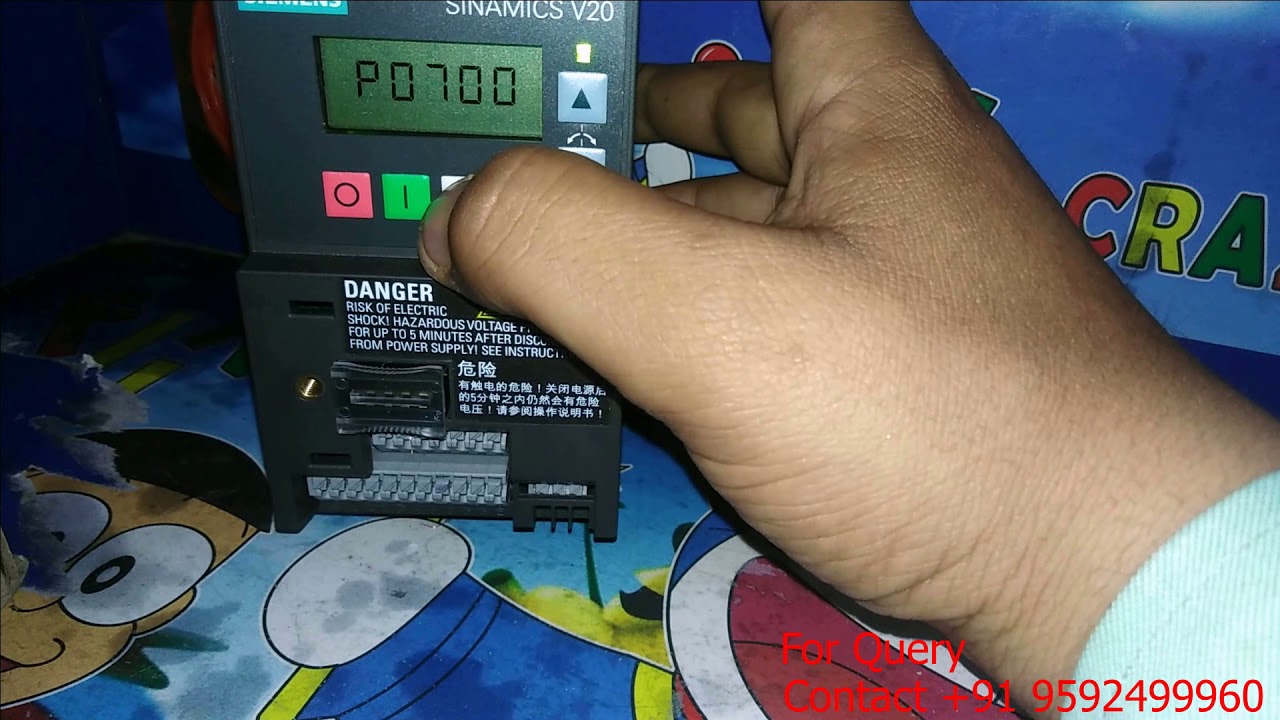 Siemens Sinamics V20 Button Function