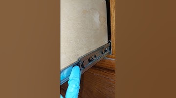 How to remove a drawer with a slide guide... #drawerslide #armoiredrawers #drawerremoval #drawers