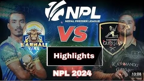 karnali yaks vs Kathmandu gorkhas today match #highlights #npl #cricket #karnaliyaks#Kathmandugorkha