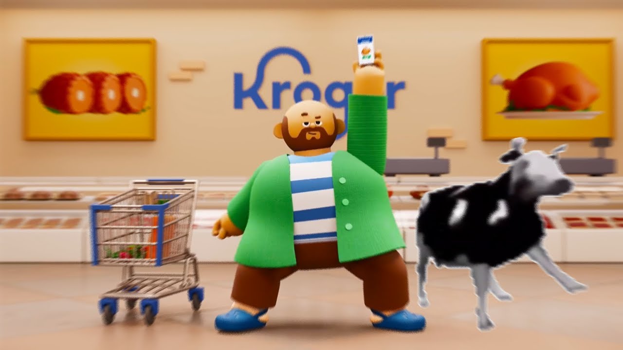 Kroger Ad but with Dancing Polish Cow.