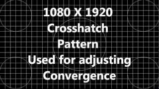 1080 HD High Definition H.D. Crosshatch Video Pattern for Adjusting Convergence LCD SXRD