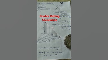 How to calculate double Rolling calculation in Isometric Drawing