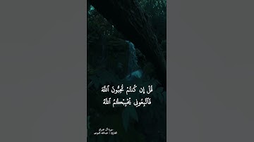 قُل إن كنتم تحبون الله .. القارئ : عبدالله الموسى
