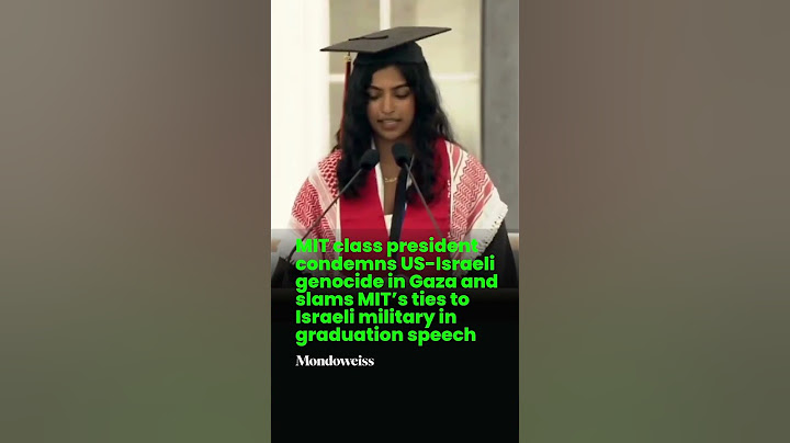 MIT class president calls out US-Israeli genocid #shorts #MIT #graduation #shortvideo #viral