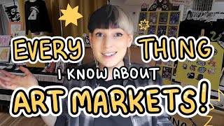 ART MARKETS 101 ✦ All You Need to Start in Artist Alley, Craft Fairs, & More | illustrator tips