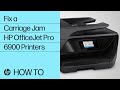 Fixing a Carriage Jam | HP OfficeJet Pro 6900 Printers | HP