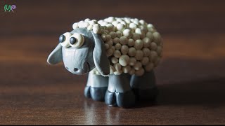 Лепим из пластилина. Овечка | Making sheep from plasticine