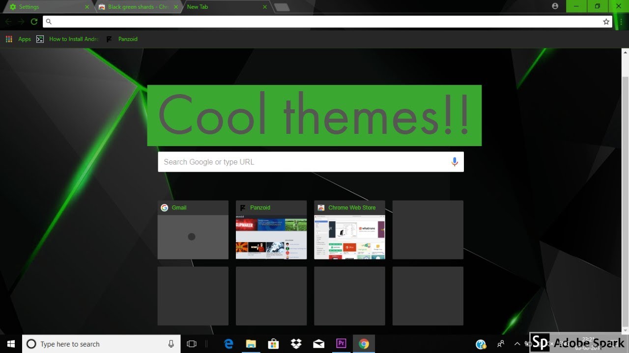 google chrome themes cool download windows 10