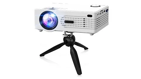 "Features highlight" QXK 2021 Upgraded 7500Lumens Mini Projector