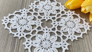 : BRAND NEW CROCHET Unique Design Square Motif Runner, Shawl, Blouse, Tablecloth Pattern