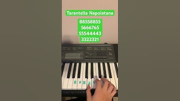 Thumbnail of How To Play Tarantella Napolenta | Easy Piano Tutorial #shorts