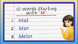 10 Words Starting with "M" | Words Starting with 'M' | M Beginning Words | M Words