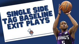Best Basketball Ball Screen Single Side Tag and Baseline Exit Plays