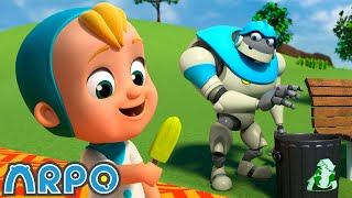 Don't be a Litter Bug!  Picnic Recycling ♻ | ARPO The Robot | Funny Kids Cartoons