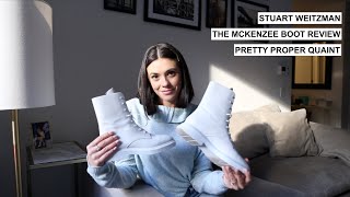 STUART WEITZMAN MCKENZEE BOOTS UNBOXING + REVIEW | PRETTY PROPER QUAINT