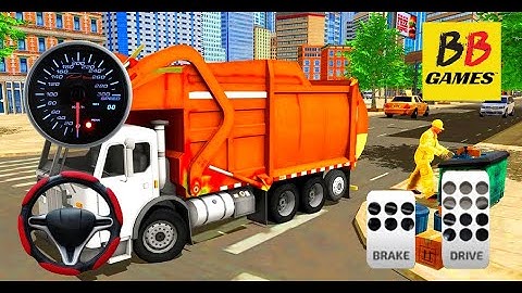 Garbage Truck City Cleaner: Truck Driving Games -Android IOS gameplay walkthrough