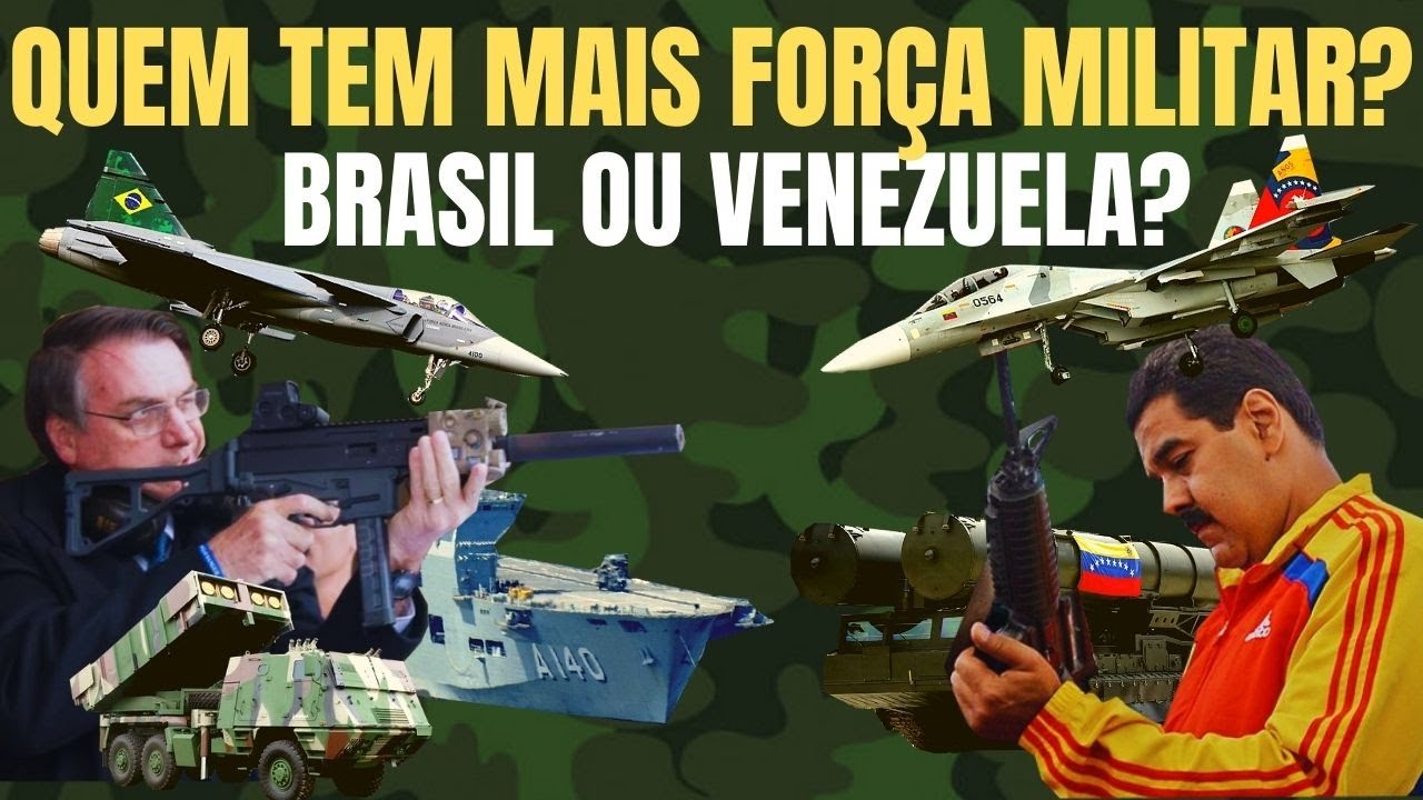Comparação militar Brasil vs Venezuela. Exército, Marinha, Força Aérea e  Forças Auxiliares