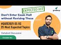 GATE EE/EC 25 Most Important Topics | Don't Enter Exam Hall without Revising These | By Chandan Sir