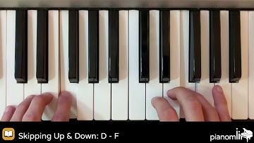 Skipping Up & Down - Learn Piano with Pianomii