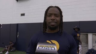 Watch: Aubrey Burks speaks about Tuesday's Country Roads Trust youth football camp, upcoming 2024 WV