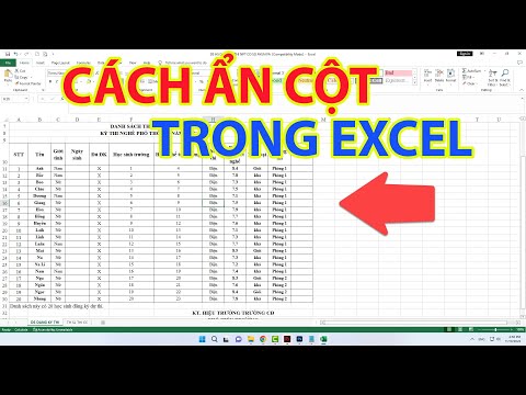 Cách Ẩn Cột Trong Excel | Cách Bỏ Ẩn Cột Trong Excel 2023 mới nhất