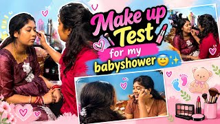 Make up test for my Babyshower 😇✨/ நிகழ்ச்சி நெருங்கிக்கொண்டிருக்கிறது. 🔥 #agvlogs #comedy 