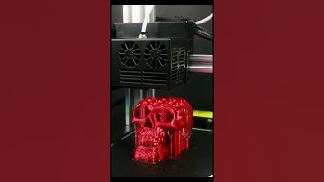 3D Printed Skull! Not scary at all!  #3d #3dprinting #timelapse #skull #3dart