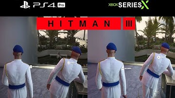 HITMAN 3 PS4 Pro Vs Xbox Series X Graphics Comparison 4K Game Capture [20 Minute Gameplay]