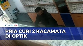Man Steals 2 Pairs of Glasses at an Optical Shop in Kemayoran, Posing as a Buyer | BERUT