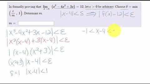 Epsilon Delta with Cubic that Factors