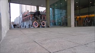 BMX Downtown Fast 180 Fakie [Fast and Slow Motion]