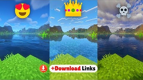 Top 3 Minecraft Shaders😍 King of All Shaders