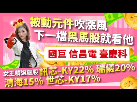 被動元件吹漲風 下一檔黑馬股就看他 國巨 信昌電 台慶科 訊芯-KY 瑞儀 鴻海 世芯-KY【美麗教主蘇麗芬】20240503