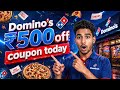 🍕 DOMINOS COUPON CODE TODAY 🔥 | Flat ₹500 OFF + Deals 😱 Latest Domino’s Offers 2026 🚀