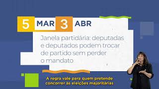 Começa a janela partidária para as Eleições 2026