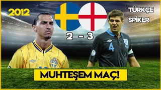Efsane Maç İsveç 2-3 İngiltere Türkçe Spiker - Euro 2012